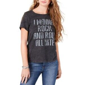 Lyric Culture Tie Front Tee Kiss band Lyrics XXL